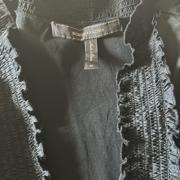 BCBG Maxazria Silk Dress Black Size Medium - Picture 13 of 16